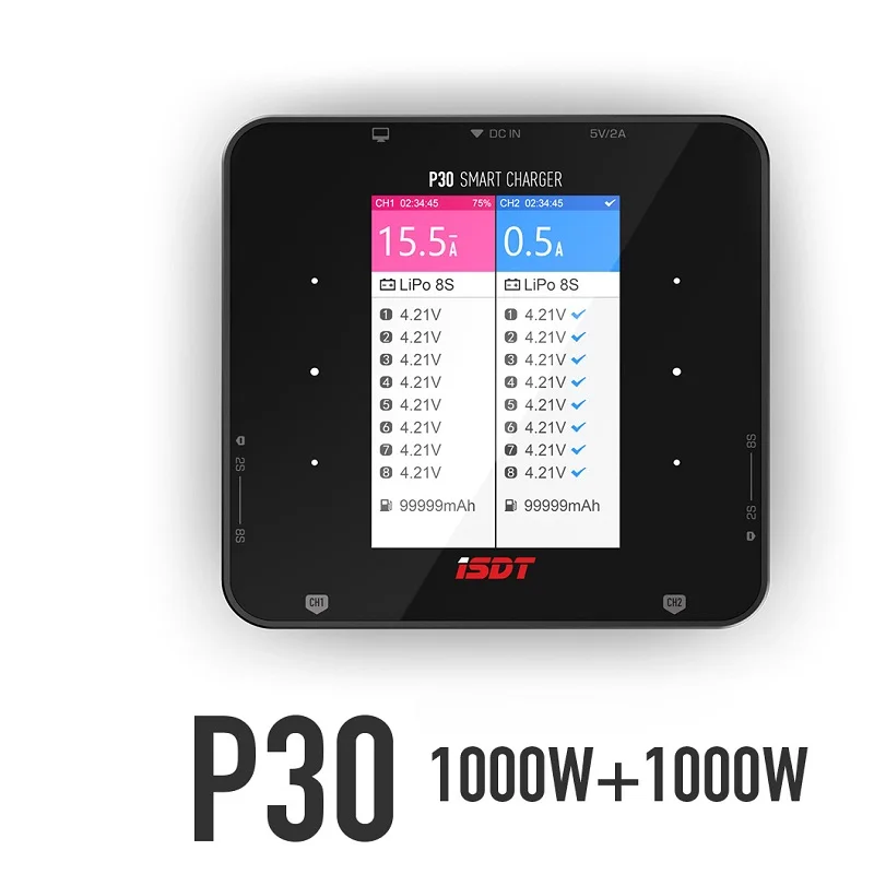 شاحن مزدوج التوازن ISDT P30 بق - مراجعة Drone Racing Charger وسعره